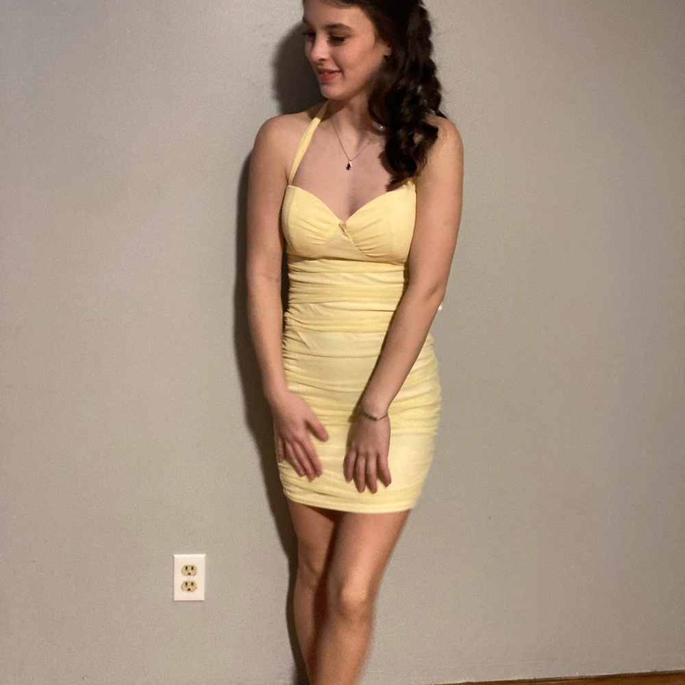 Windsor Yellow Mini Dress